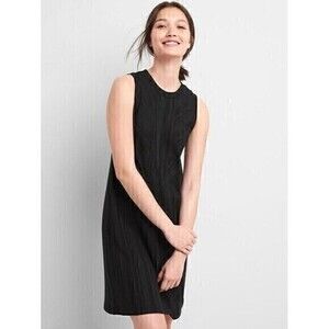 Gap Sleeveless Dress Womens Sz XS Ribbed‎ Striped Softspun Midi Modest Comfy New